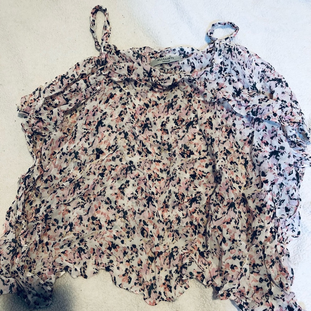 All Saints Pink Top